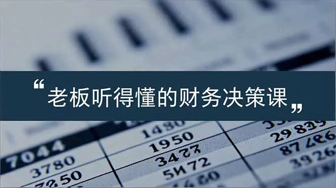 老板能听得懂的财务决策课，报表解读、数据洞察、风险识别，用财务驱动业务增长 - 付费阅读