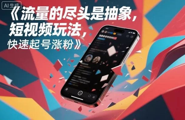 流量的尽头是抽象，抽象新奇特短视频玩法，快速起号涨粉 - 付费阅读