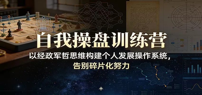 自我操盘训练营：以经政军哲思维构建个人发展操作系统，告别碎片化努力 - 付费阅读
