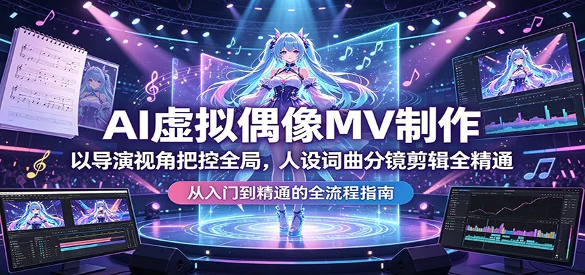 AI虚拟偶像MV制作：以导演视角把控全局，人设词曲分镜剪辑全精通 - 付费阅读
