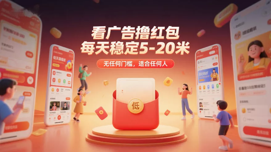看广告撸红包，每天稳定5-20米，无任何门槛，适合任何人 - 付费阅读