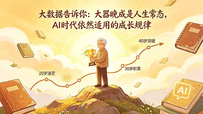 付费文章：大数据告诉你：大器晚成是人生常态，AI 时代依然适用的成长规律 - 付费阅读