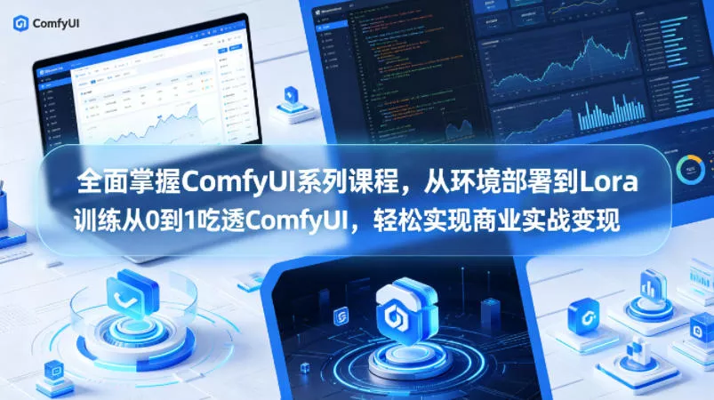 全面掌握ComfyUI系列课程，从环境部署到Lora训练从0到1吃透ComfyUI，轻松实现商业实战变现 - 付费阅读