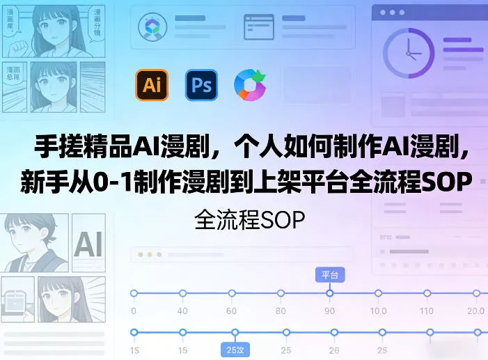 手搓精品AI漫剧，个人如何制作AI漫剧，新手从0-1制作漫剧到上架平台全流程SOP - 付费阅读