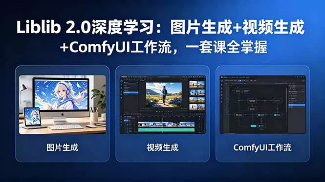 Liblib 2.0深度学习：图片生成+视频生成+ComfyUI工作流，一套课全掌握 - 付费阅读