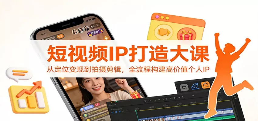 短视频IP打造大课：从定位变现到拍摄剪辑，全流程构建高价值个人IP - 付费阅读
