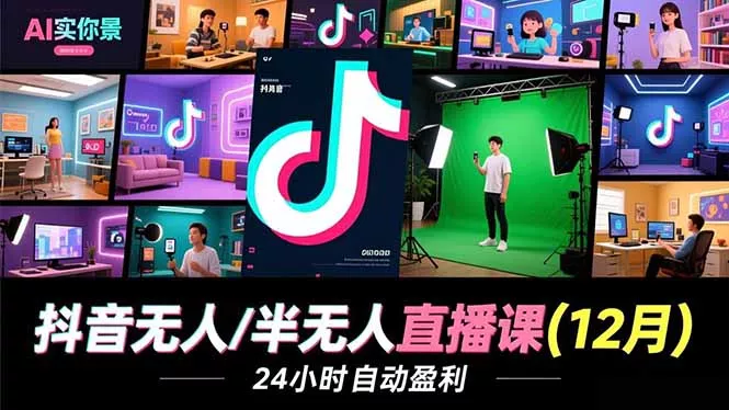 抖音无人/半无人直播课(12月 - 付费阅读