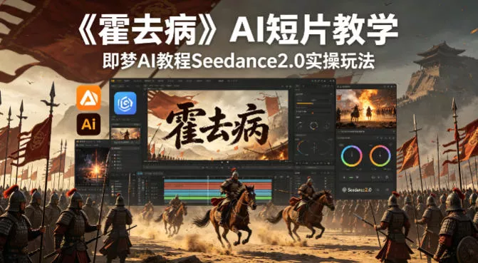 《霍去病》AI短片教学，即梦AI教程Seedance2.0实操玩法 - 付费阅读