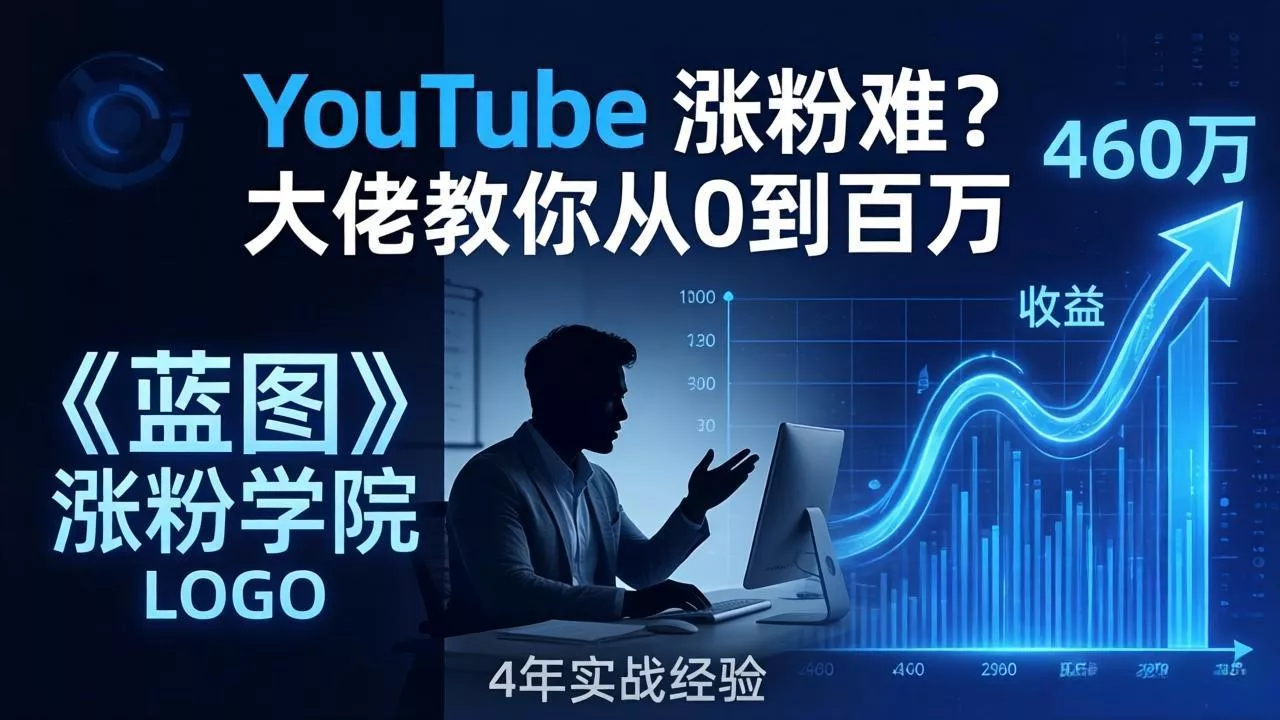 YouTube 涨粉难？《蓝图涨粉学院》：4 年赚 460 万的大佬教策略，从0到百万有路径！ - 付费阅读
