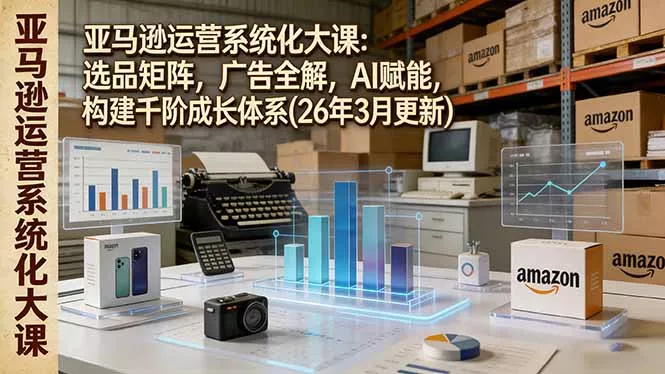 亚马逊运营系统化大课：选品矩阵，广告全解，AI赋能，构建千阶成长体系(26年3月更新 - 付费阅读