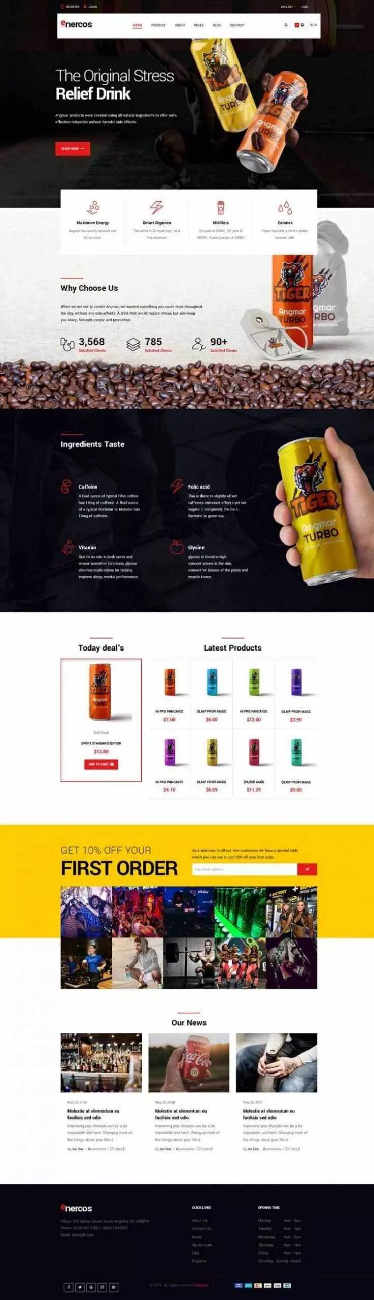 大气响应式运动饮料品牌商城html模板 - 付费阅读