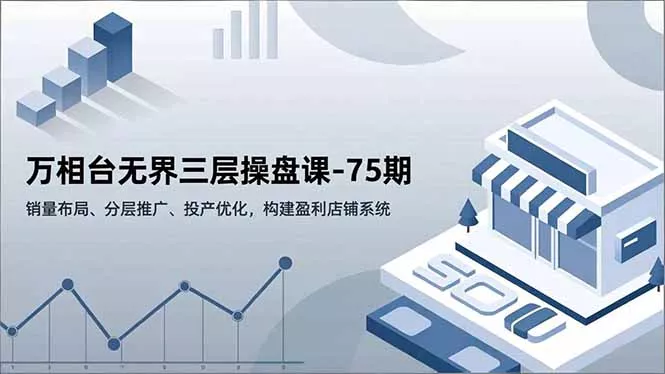 万相台无界三层操盘课-75期，销量布局、分层推广、投产优化，构建盈利店铺系统 - 付费阅读