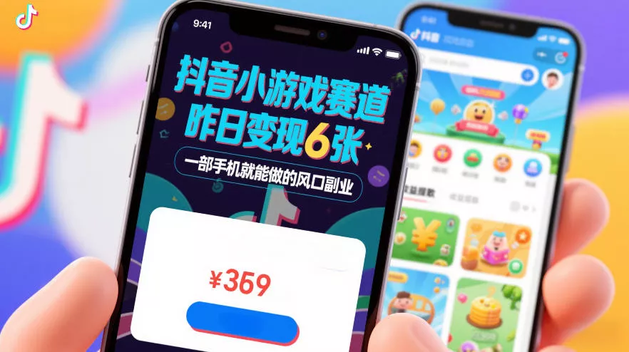 抖音小游戏赛道，昨日变现600+，零基础一部手机就能做的风口副业【揭秘】 - 付费阅读