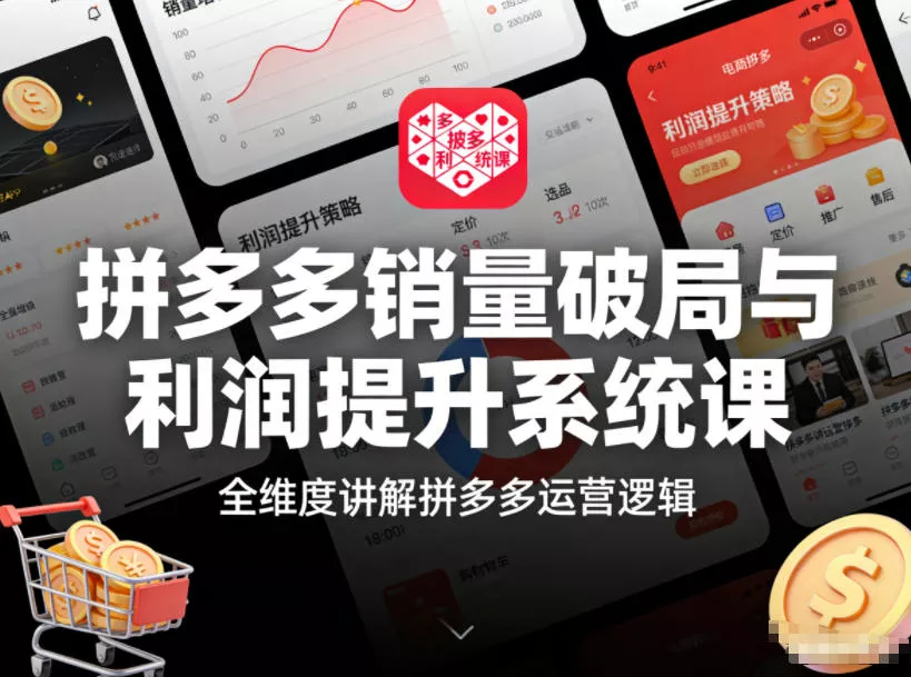 拼多多销量破局与利润提升系统课，全维度讲解拼多多运营逻辑 - 付费阅读