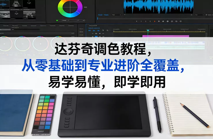 达芬奇调色教程，从零基础到专业进阶全覆盖，易学易懂，即学即用 - 付费阅读