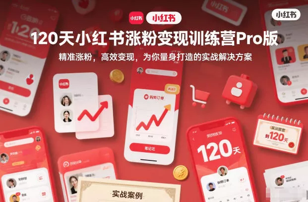 120天小红书涨粉变现训练营Pro版，精准涨粉，高效变现，为你量身打造的实战解决方案 - 付费阅读