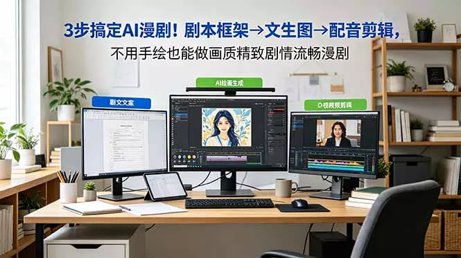 3步搞定AI漫剧！剧本框架→文生图→配音剪辑，不用手绘也能做画质精致剧情流畅漫剧 - 付费阅读