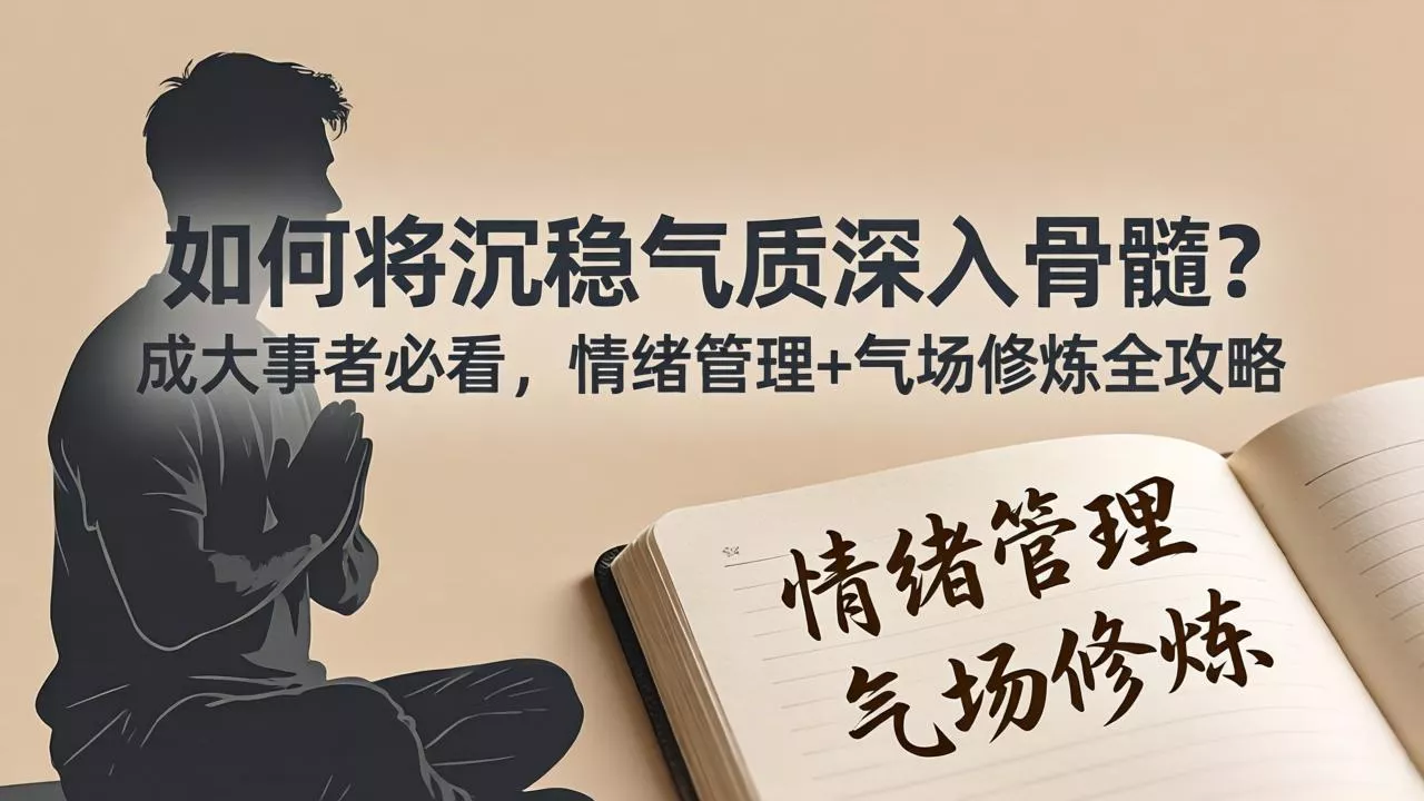 付费文章：如何将沉稳气质深入骨髓？成大事者必看，情绪管理+气场修炼全攻略 - 付费阅读