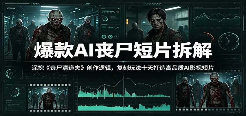 爆款AI丧尸短片拆解：深挖《丧尸清道夫》创作逻辑，复刻玩法快速打造高品质AI影视短片 - 付费阅读