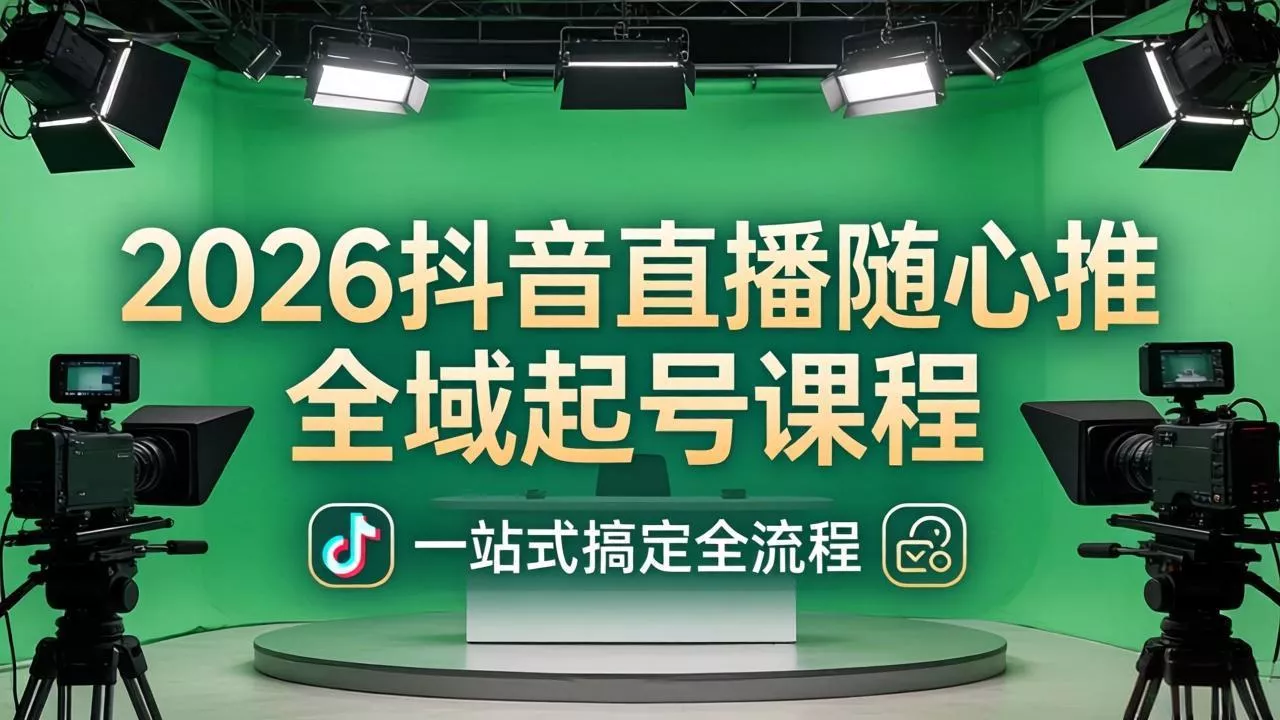 2026抖音直播随心推全域起号课程：一站式搞定直播起号、稳号、放量全流程(更新4月 - 付费阅读