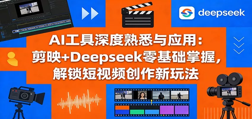 AI工具深度熟悉与应用：剪映+Deepseek零基础掌握，解锁短视频创作新玩法 - 付费阅读