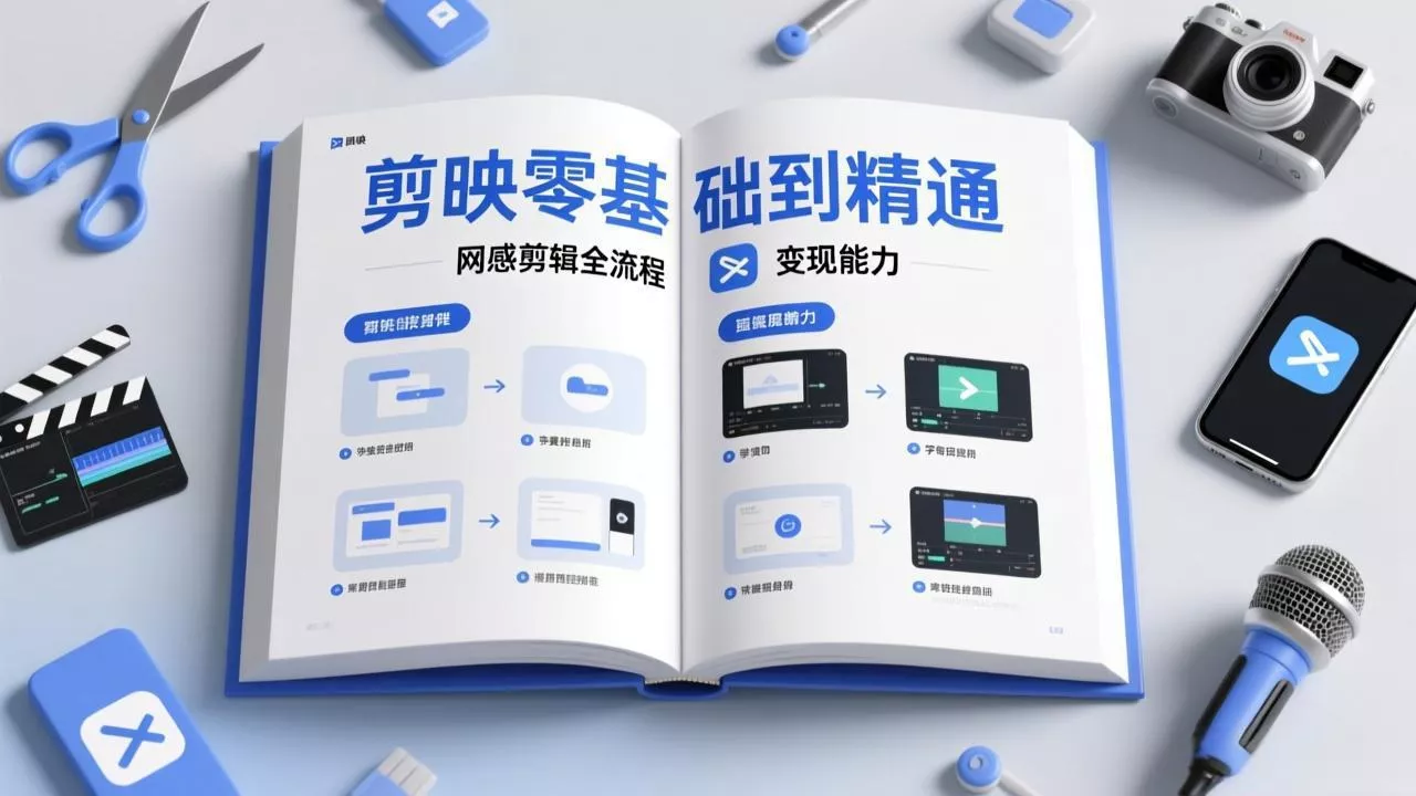 剪映零基础也能快速上手，从入门到精通掌握网感剪辑全流程，掌握能直接变现的剪辑能力 - 付费阅读