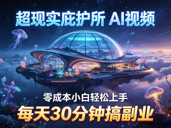 超现实庇护所AI视频项目拆解，零成本小白轻松上手，每天30分钟搞副业 - 付费阅读