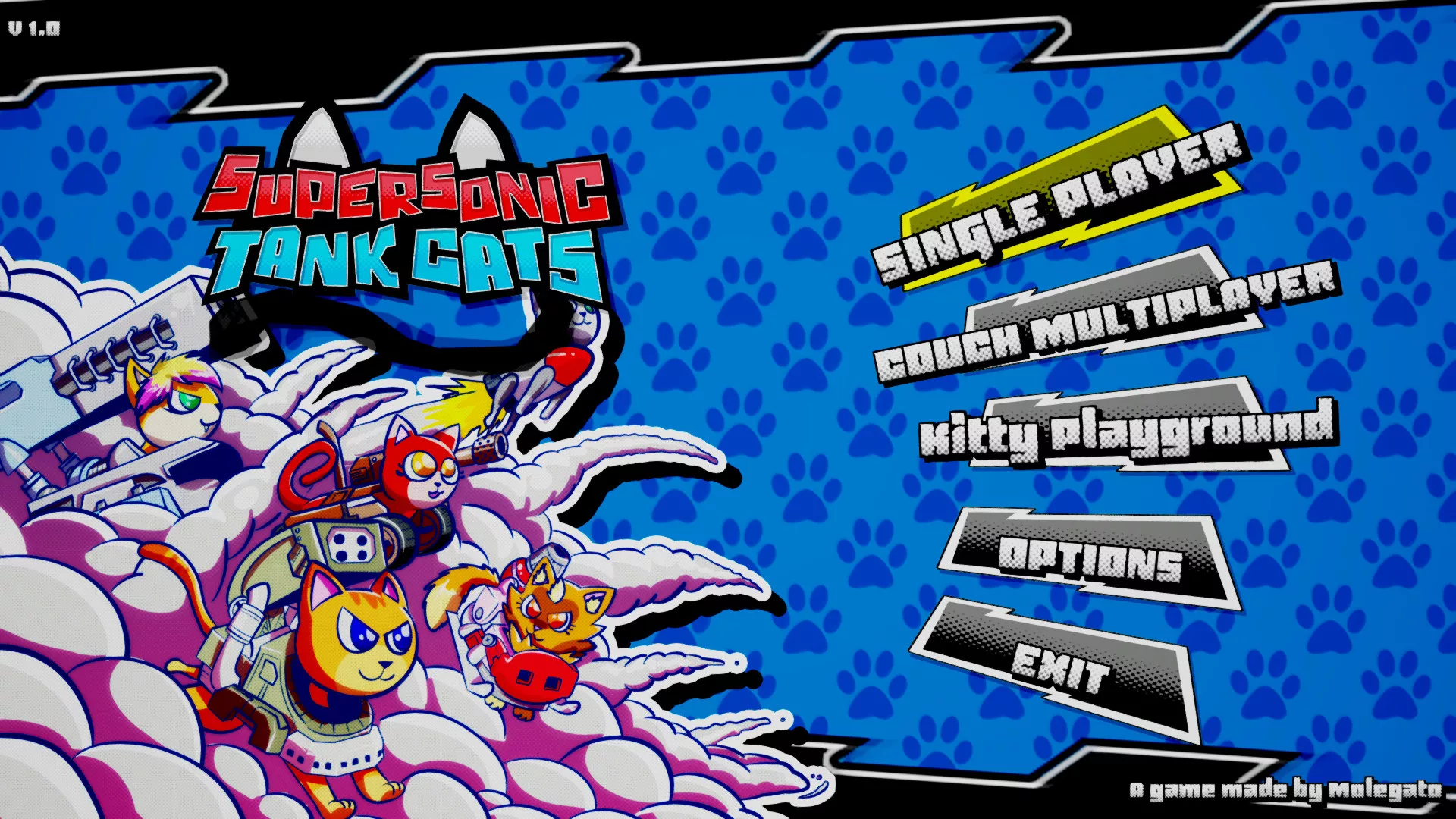 《超音速坦克猫 Supersonic Tank Cats》Switch英文版NSP下载 - 付费阅读