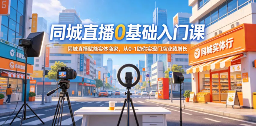 同城直播0基础入门课，同城直播赋能实体商家，从0-1助你实现门店业绩增长 - 付费阅读
