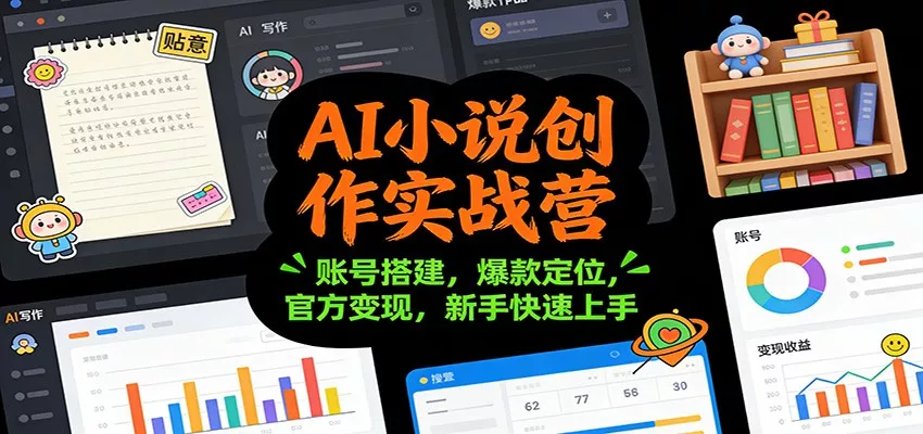 AI小说创作实战营：账号搭建，爆款定位，官方变现，新手快速上手 - 付费阅读