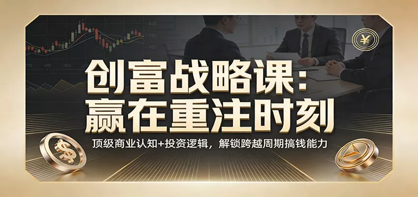 《创富战略课：赢在重注时刻》顶级商业认知+投资逻辑，解锁跨越周期搞钱能力 - 付费阅读