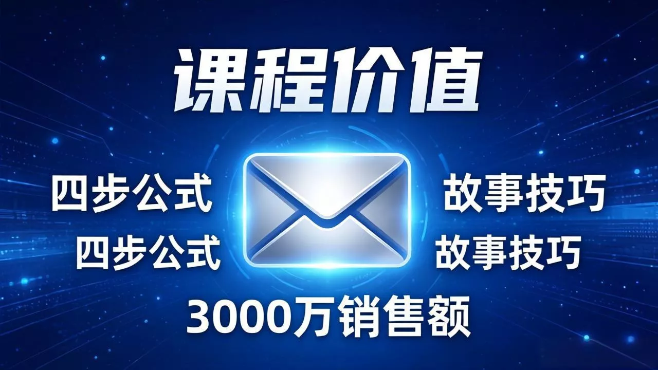 高效邮件销售课：15分钟写出高转化邮件，四步公式+故事技巧，3000万销售额玩法拆解 - 付费阅读