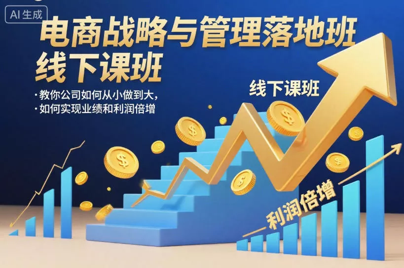 电商战略与管理落地班线下课，教你公司如何从小做到大，如何实现业绩和利润倍增【录音】 - 付费阅读