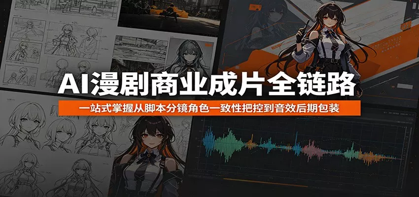 AI漫剧商业成片全链路：一站式掌握从脚本分镜角色一致性把控到音效后期包装 - 付费阅读