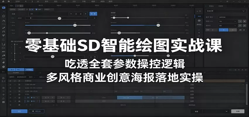 零基础SD智能绘图实战课：吃透全套参数操控逻辑，多风格商业创意海报落地实操 - 付费阅读