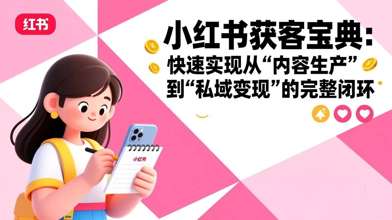 小红书获客宝典：快速实现从“内容生产”到“私域变现”的完整闭环 - 付费阅读