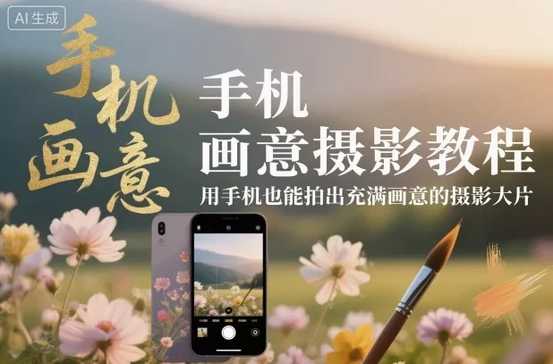 手机画意摄影教程，用手机也能拍出充满画意的摄影大片 - 付费阅读