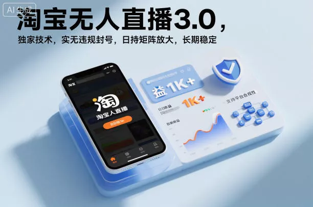 淘宝无人直播3.0，独家技术，实无违规封号，日收益1k+，支持矩阵放大，长期稳定【揭秘】 - 付费阅读