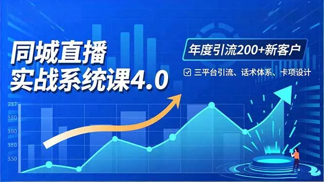 实体店直播实战班4.0，三平台引流、话术体系、卡项设计，年度引流200客月增10万 - 付费阅读