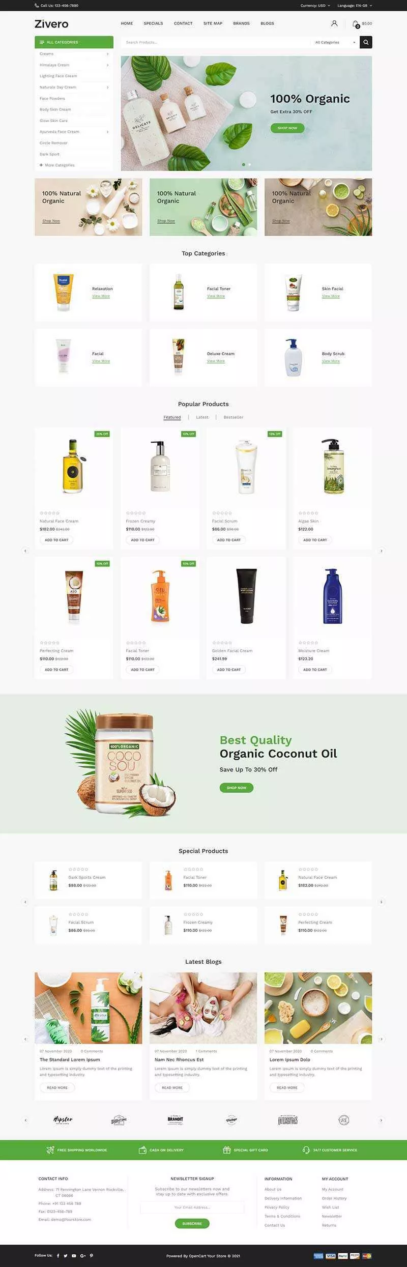 小清新洗护用品商城网页html模板 - 付费阅读