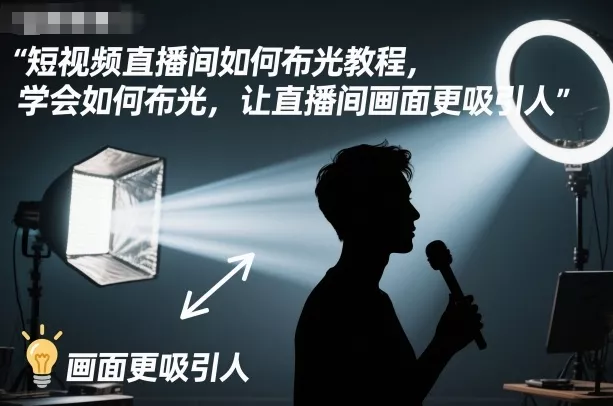 短视频直播间如何布光教程，学会如何布光，让直播间画面更吸引人 - 付费阅读