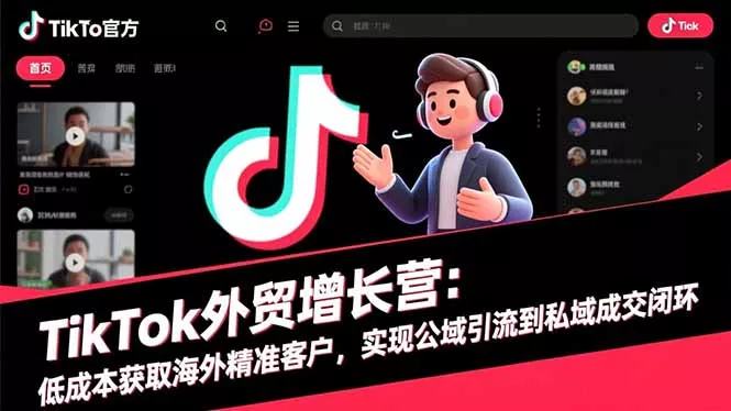 TikTok外贸增长营：低成本获取海外精准客户，实现公域引流到私域成交闭环 - 付费阅读