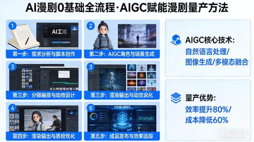 AI漫剧0基础全流程，快速掌握AIGC赋能的漫剧量产方法 - 付费阅读