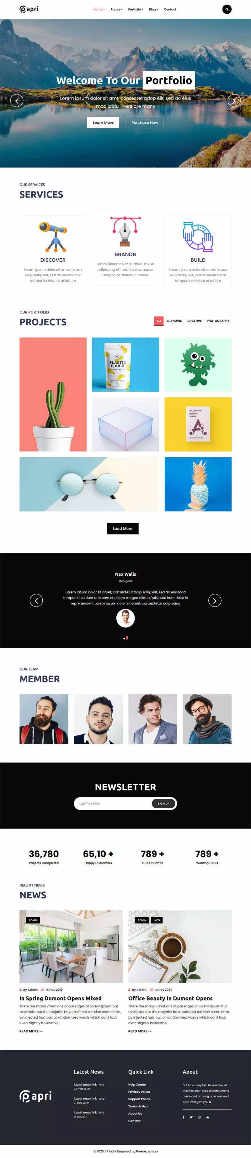 bootstrap多功能的企业介绍展示html5模板 - 付费阅读