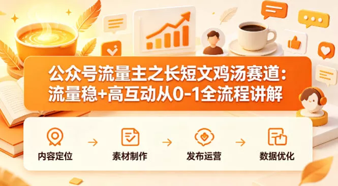 公众号流量主之长短文鸡汤赛道，流量稳+高互动，从0-1全流程讲解 - 付费阅读