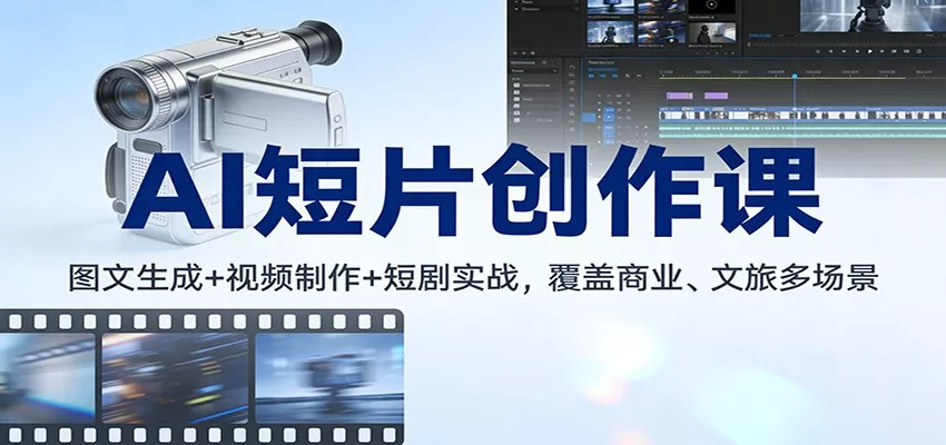 AI短片创作课：图文生成+ 视频制作+短剧实战，覆盖商业、 文旅多场景 - 付费阅读