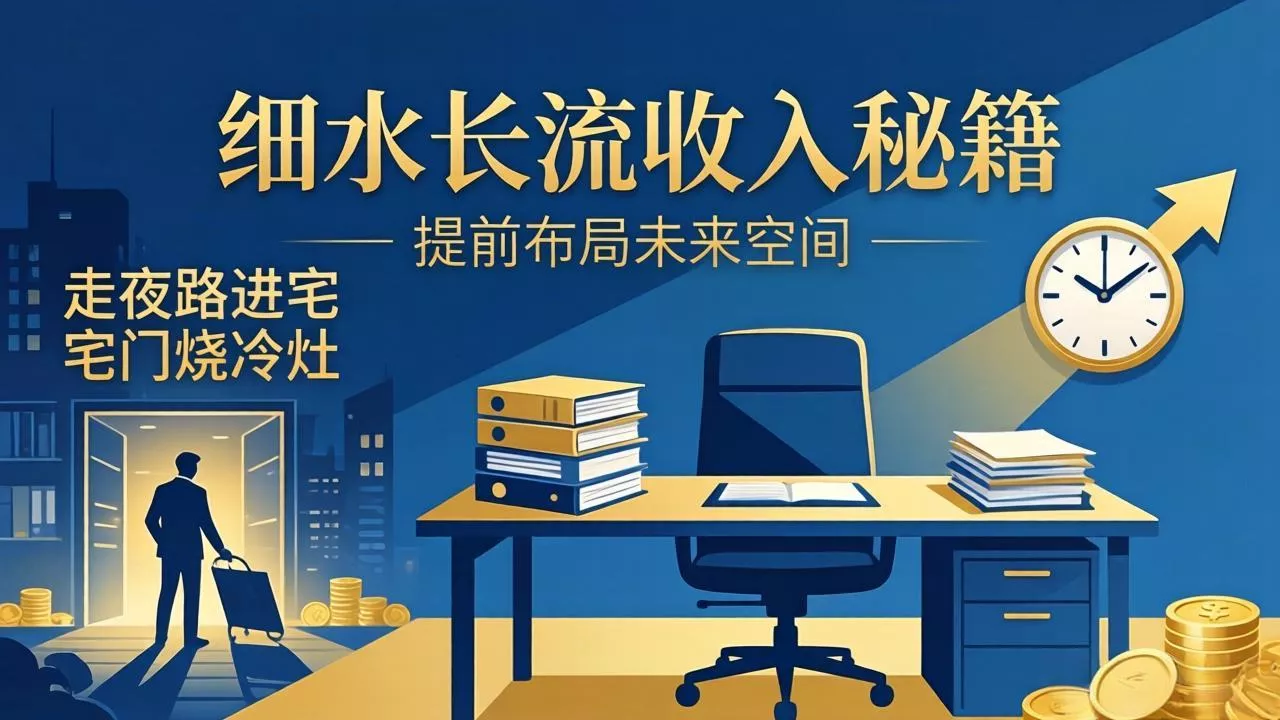 某付费文章：细水长流收入秘籍：走夜路进宅门烧冷灶，提前布局未来空间 - 付费阅读