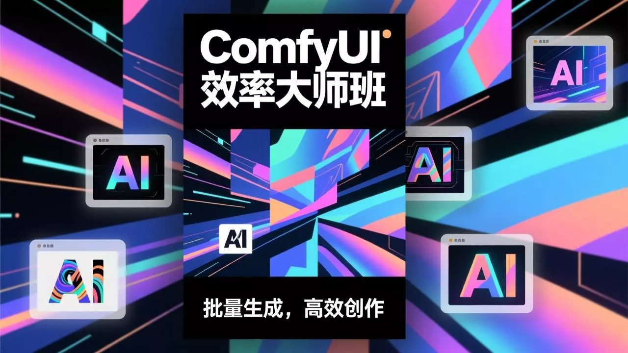 ComfyUI效率大师班：工作流搭建，批量生成，将个人AI出图效率提升5-10倍，月接单收入1-3万 - 付费阅读