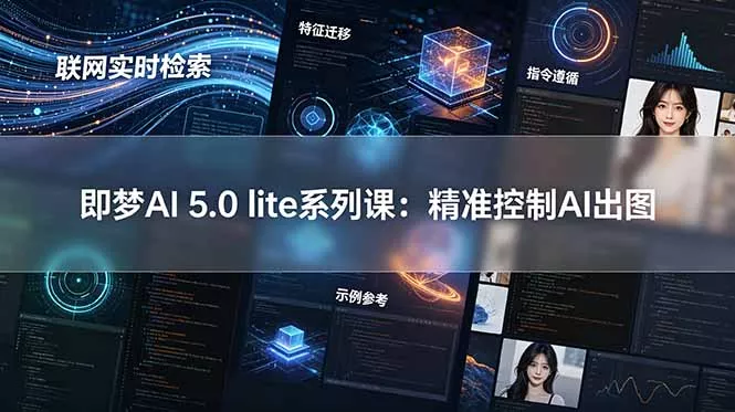 即梦AI 5.0 lite实战课：联网实时检索+特征迁移+指令遵循+示例参考，精准控制AI出图 - 付费阅读