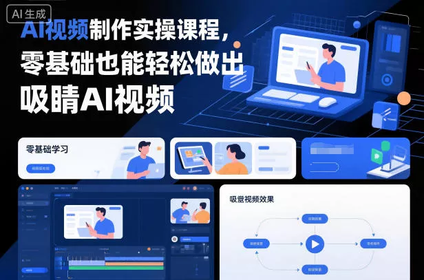 AI视频制作实操课程，零基础也能轻松做出吸睛AI视频 - 付费阅读